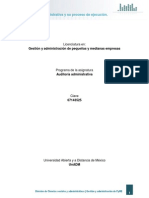 La AuditorIa Administrativa y Su Proceso de Ejecucion