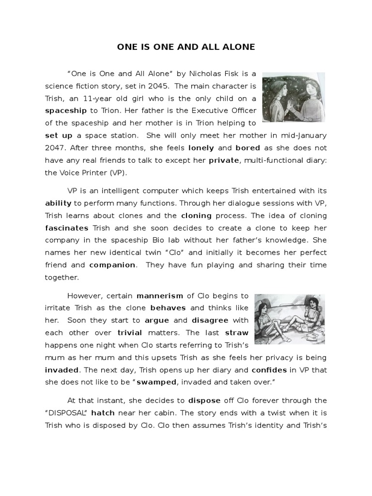 "One is One and All Alone" Plot Summary | PDF | Plot (Narrative)