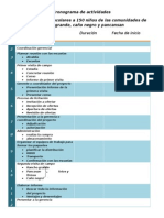 Cronograma de Actividades