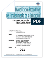 Metodologia de La Investigación - Dengue