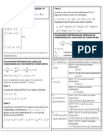 Formulario de Ecuaciones Difrenciales de Orden Superior