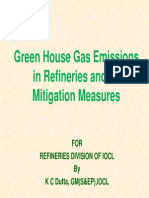 Green House Gas Emissions in Refineries and Its Mitigation Measures