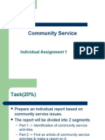 Assignment - Individual-Community Service
