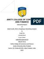 Amity College of Commerce and Finance: Internship Report