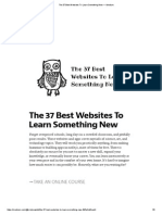 The 37 Best Websites to Learn Something New — Medium