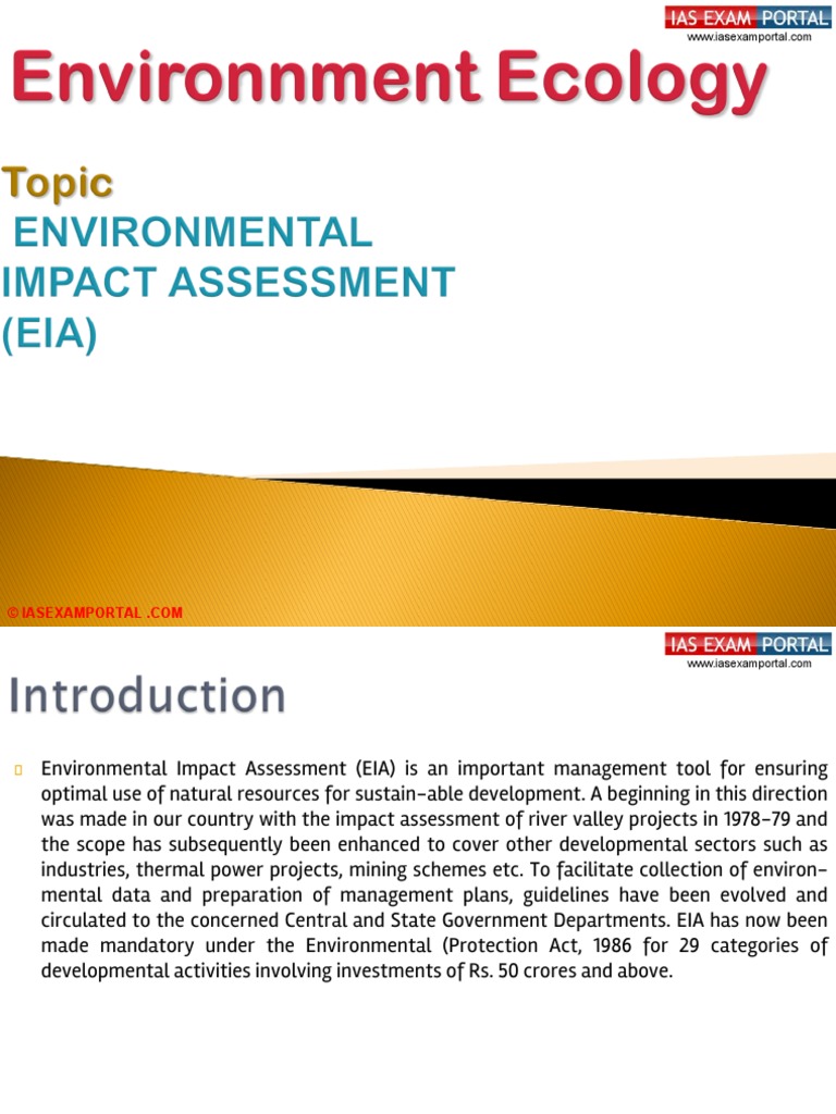 assignment on environmental impact assessment