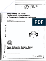 Image Theory EM Fields Of Horizontal Dipole Antennas In Presence of Conducting Half-Space