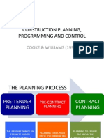 Construction Planning and Programming