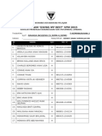 Borang Kehadiran Pelajar