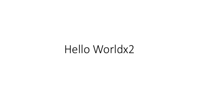 Hello World: A Simple Introduction | PDF