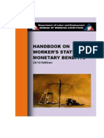No. 3, DOLE Handbook on Workers Statutory Monetary Benefits