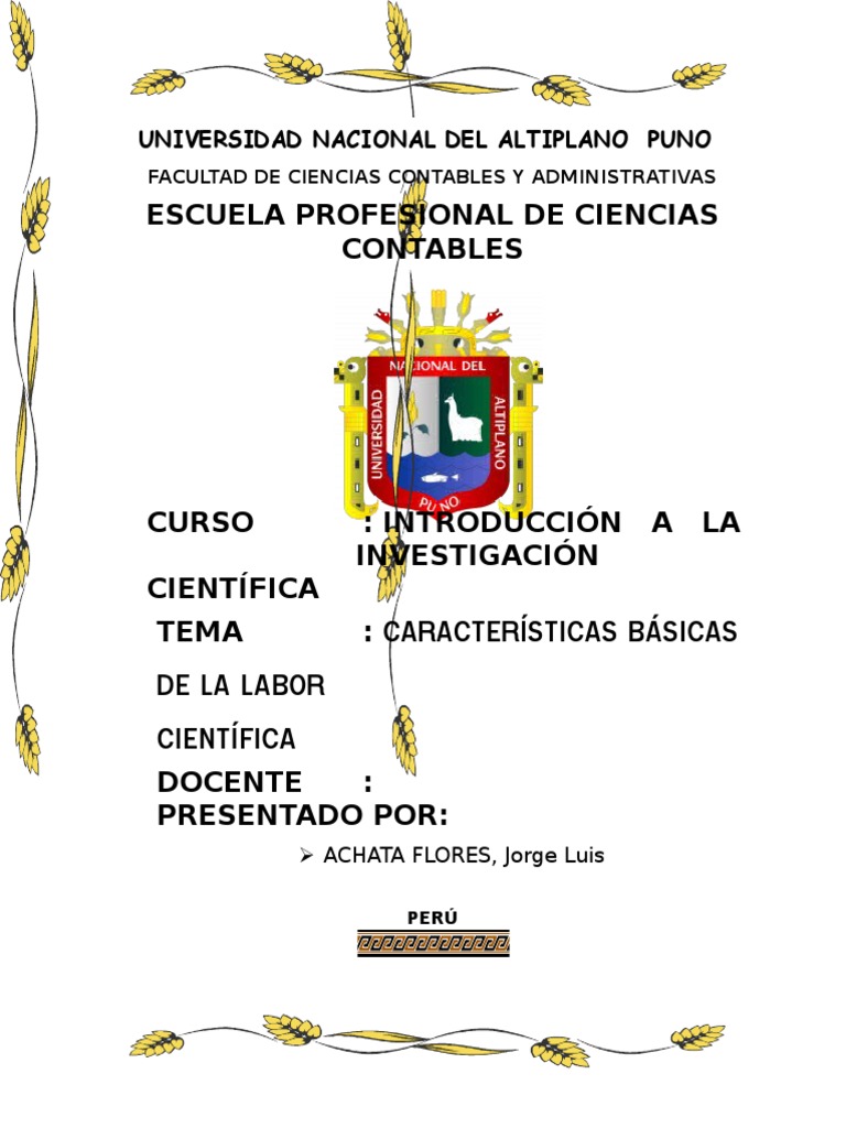 Caracteristicas Basicas de La Labor Cientifica PDF Pseudociencia Science