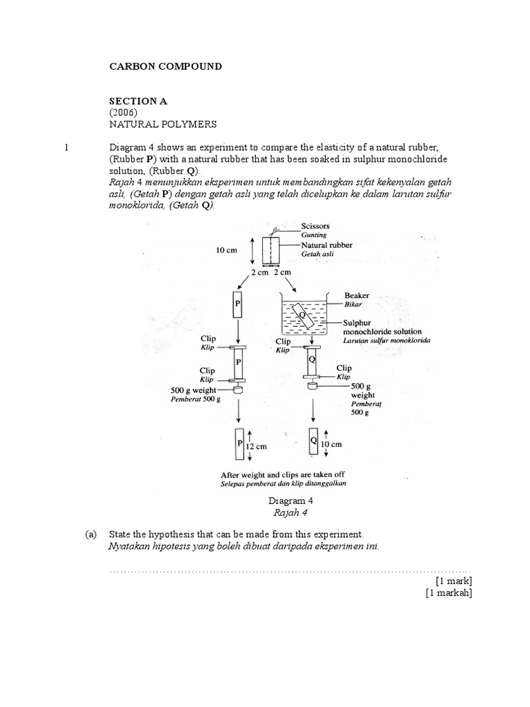 Soalan topikal sains tingkatan 5