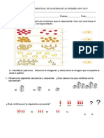 Prueba Semestral de Matematicas Primer Año 2015