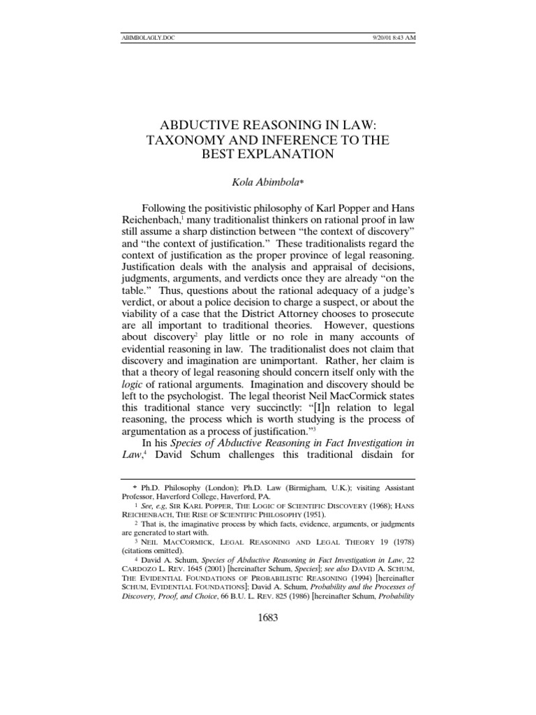 Peirce's theory of abduction image