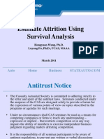 Estimate Attrition Using Survival Analysis - Time To Event Analysis