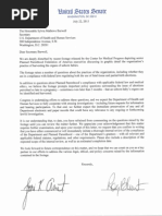 Letter to HHS Secretary on Planned Parenthood