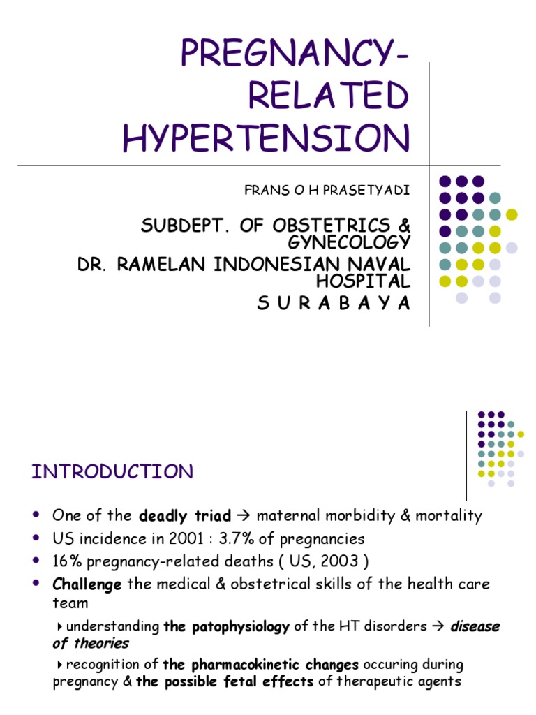 Hypertension in Pregnancy Overview | PDF | Women's Health | Mammalian ...