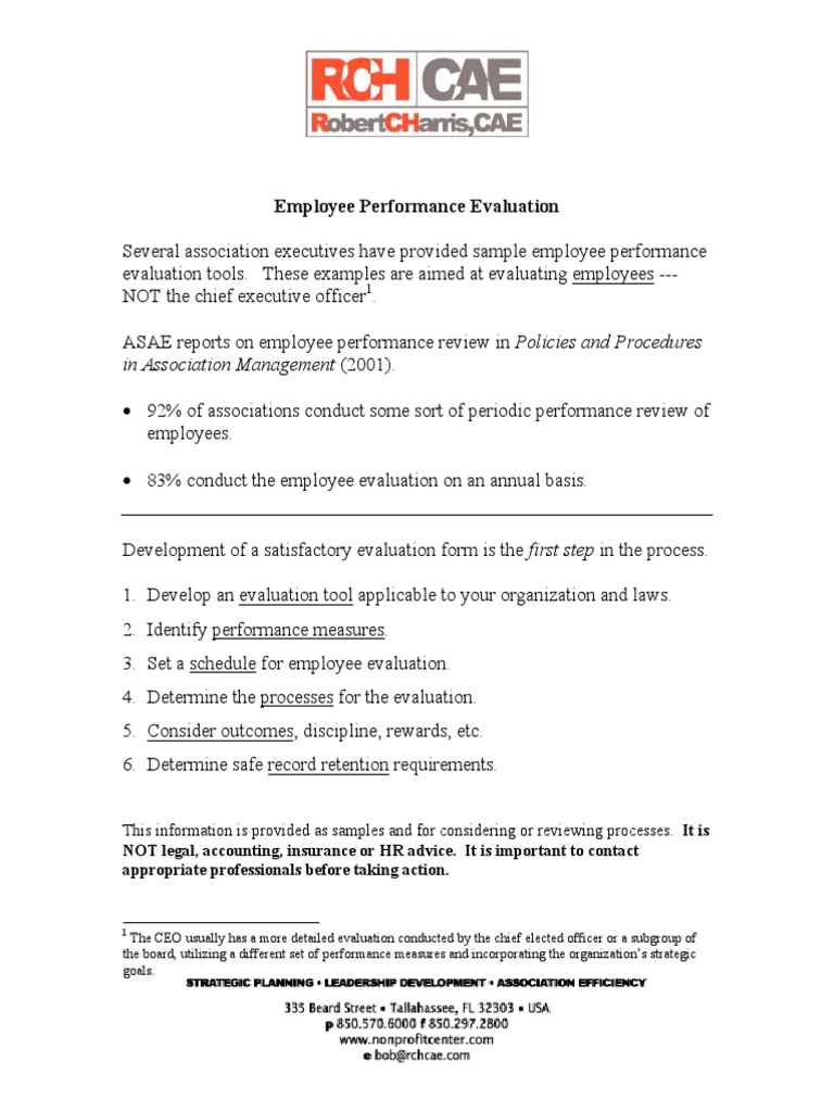 Sample Employee Performance Appraisal | PDF | Performance Appraisal ...