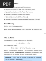 H2-Optimal Control - Lec8