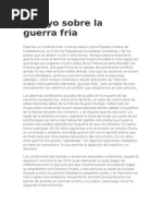 Ensayo Sobre La Guerra Fria