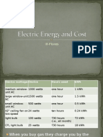 Electric Energy and Cost