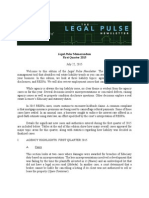 Legal Pulse Memorandum First Quarter 2015