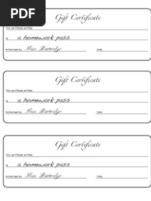 Homework Pass