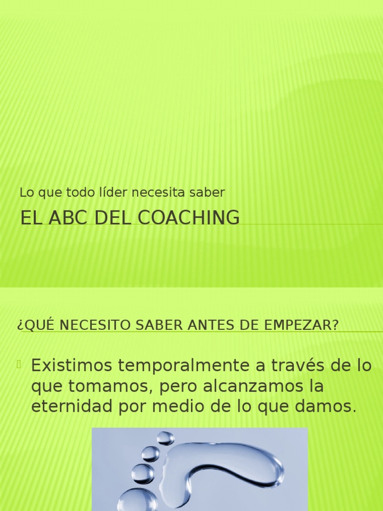 El ABC del Coaching para Líderes | PDF | Science | Ciencia y Tecnología