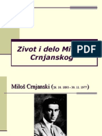 Zivot i Delo Miloša Crnjanskog