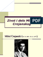 Zivot I Delo Miloša Crnjanskog