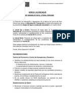 Aviso #112 Oleajes Anomalos en El Litoral Peruano