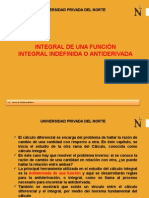 Antiderivada o Integral Indefinida