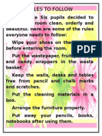Grade 6 Rules Clean Room