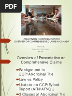 Overview Comprehensive Land Claims Policy for ANS July 20 15 Final