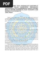 Download Upaya Peningkatan Kemampuan Mahasiswa Dalam Kompetensi Percakapan Transaksional Dan Interpersonal Bahasa Inggris Dengan Metode Sosiodrama Pada Mahasiswa DIII Keperawatan Tingkat II by Ambar Winarti SN272434585 doc pdf