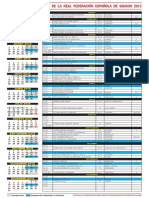 Calendario Squash 2012