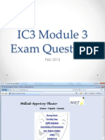 IC3 - M3 - Exam Q - Feb - 13 PDF