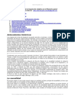 Teoría de la imputación objetiva en Derecho penal