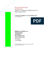 Construccion Dialogica de La Personalidad Moral