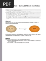 Application Note Matlab Calls CST