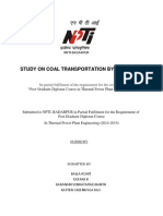 Study On Coal Transportation by Pipe Lines: Npti Badarpur
