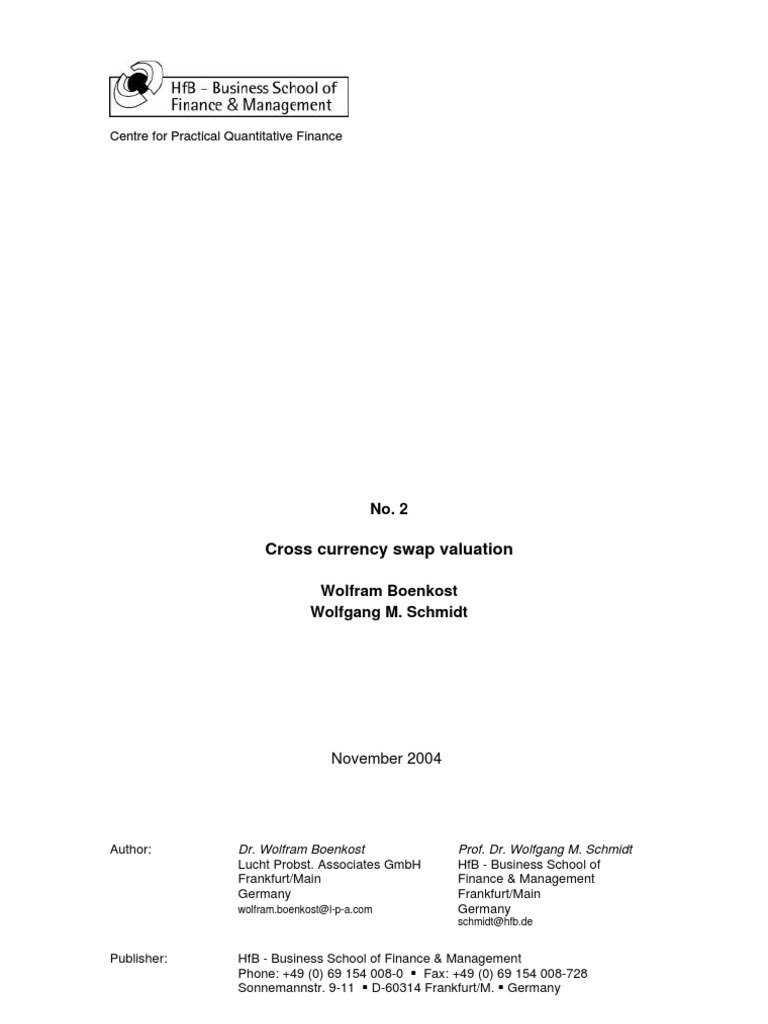 Cross Currency Valuation PDF