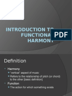 Introduction To Functional Harmony
