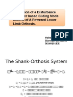 Simulation of A Disturbance Observer Based Sliding Mode Control of A Powered Lower Limb Orthosis