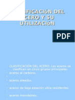 Clasificación del acero y su utilización