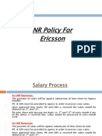 NR Policy For Ericcson