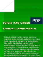 Suicid Kao Urgentno Stanje U Psihijatriji