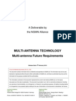 Multi-Antenna Technology Multi-Antenna Future Requirements: A Deliverable by The NGMN Alliance