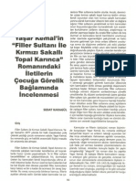 Yaşar Kemal'in "Filler Sultanı Ile Kırmızı Sakallı Topal Karınca" Romanındaki İletilerin Çocuğa Görelik Bağlamında İncelenmesi